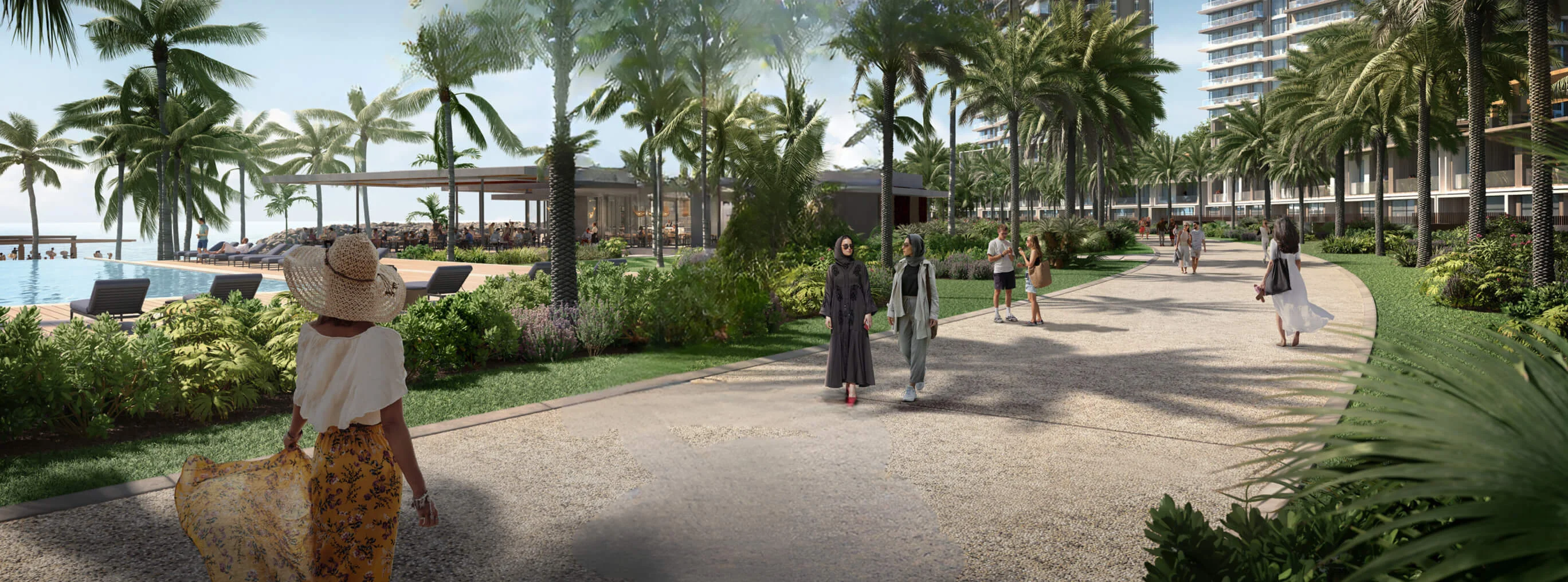 Al Marjan Island Real Estate - Four Coral Islands Investment Destination Al Marjan Island four coral islands aerial view with luxury developments and beaches